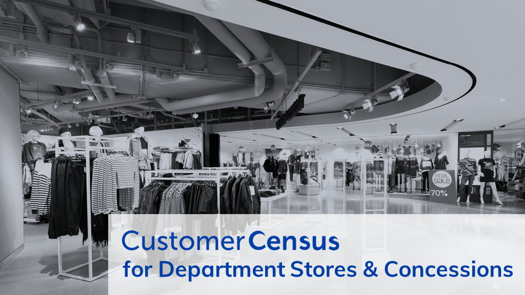 CustomerCensus: Decodes customer behaviour on-site to enhance customer experience and maximise profits in Department Stores & Conessions.